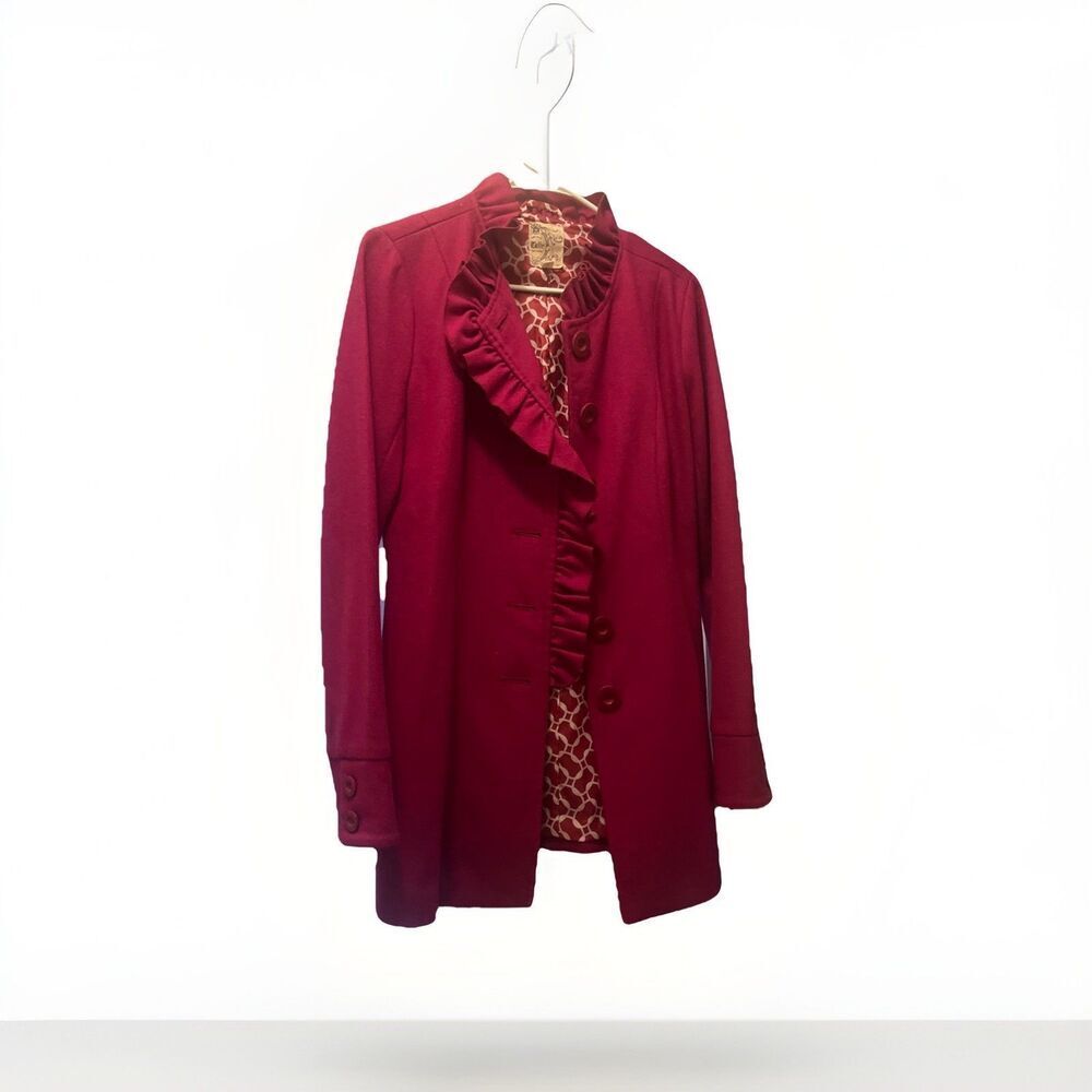 Tulle Women Trench Coat Size S Fuchsia pink pre-owned